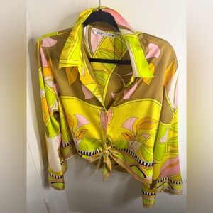 Zara Women's Multicolor Patterned Blouse